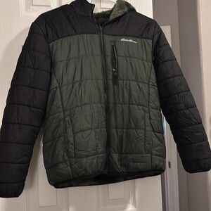 Columbia Green and Black Puffer Jacket